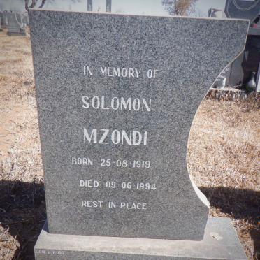 KHOZA Solomon Mzondi 1919-1994