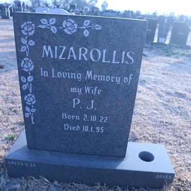 MIZAROLLIS P.J. 1922-1995