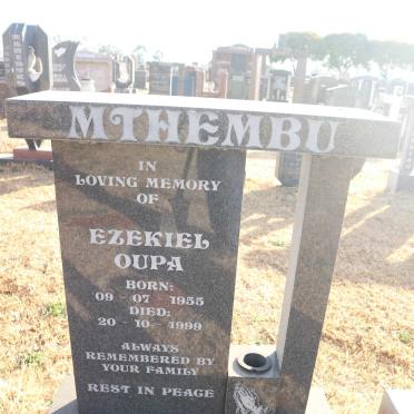 MTHEMBU Ezekiel Oupa 1955-1999