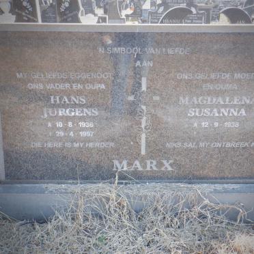 MARX Hans Jurgens 1936-1997 &amp; Magdalena Susanna 1938-