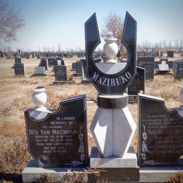 MAZIBUKO Sam 1924-1993 &amp; Maria S? 1919-2007