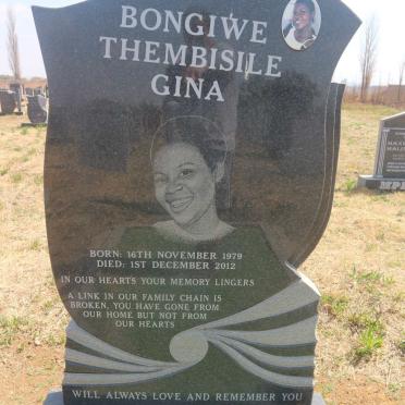 MASHELE Bongiwe Thembisile Gina 1979-2012