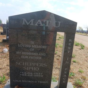 MATU Scheppers Sipho 1927-2004 