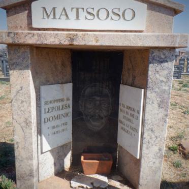 MATSOSO Lepolesa Dominic 1932-2011