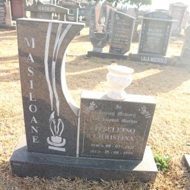 MASILOANE Puseletso Christina 1921-1999