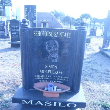 MASILO Simon Molelekoa 1936-2018