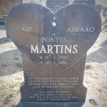 MARTINS Gil Abraao Pontes 1967-1992