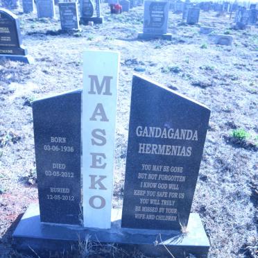 MASEKO Gandaganda Hermenias 1936-2012