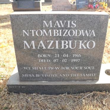 MAZIBUKO Mavis Ntombizodwa 1965-1997