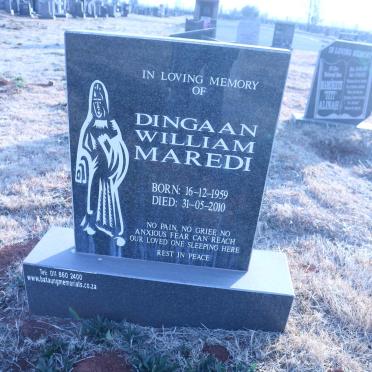 MAREDI Dingaan William 1959-2010
