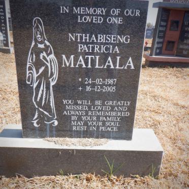 MATLALA Nthabiseng Patricia 1987-2005
