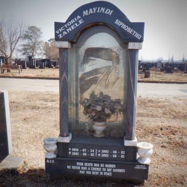 MAYINDI Victoria Zanele 1959-2002 :: MAYINDI Siphosethu 2002-2002