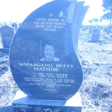 MATHIBE Mmakgang Betty 1948-2012