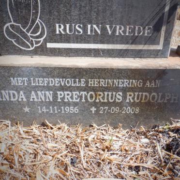 PRETORIUS Stephanus Lewis 1933-1996:: RUDOLPH Linda Ann Pretorius 1956-2008