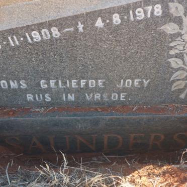 SAUNDERS Johanna Catharina 1908-1978