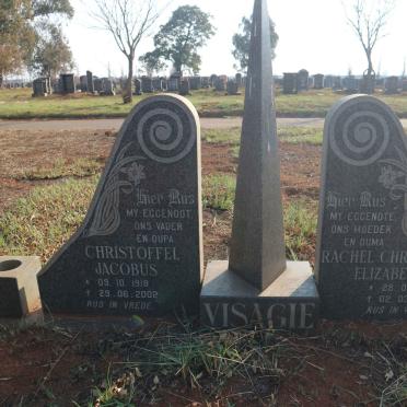 VISAGIE Christoffel Jacobus 1918-2002 &amp; Rachel Christina Elizabeth 1915-1990