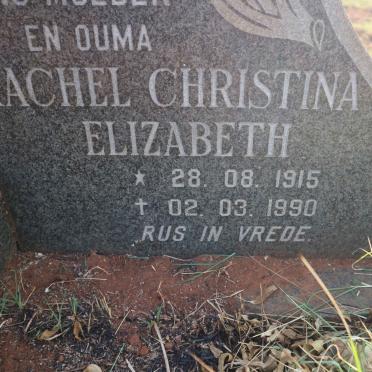 VISAGIE Christoffel Jacobus 1918-2002 &amp; Rachel Christina Elizabeth 1915-1990