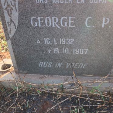 WOLHUTER George C.P. 1932-1987