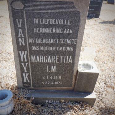 WYK Margaretha I.M., van 1918-1973