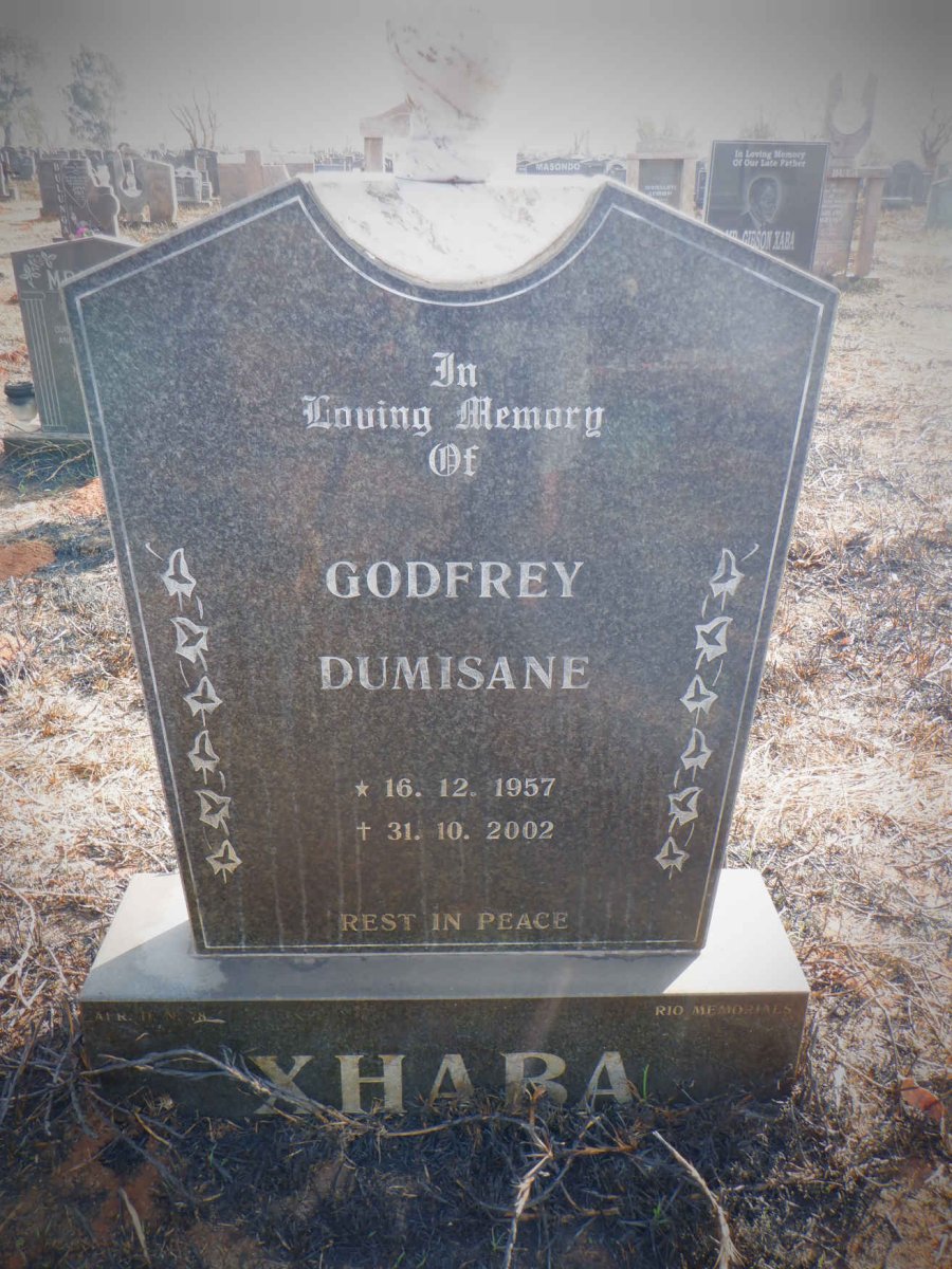 XHABA Godfrey Dumisane 1957-2002