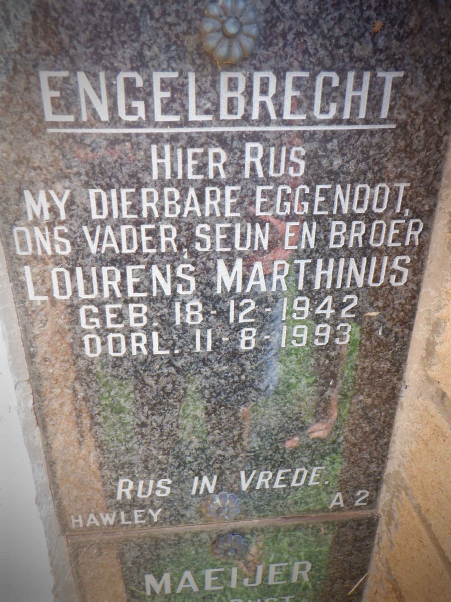 ENGELBRECHT Lourens Marthinus 1942-1993 