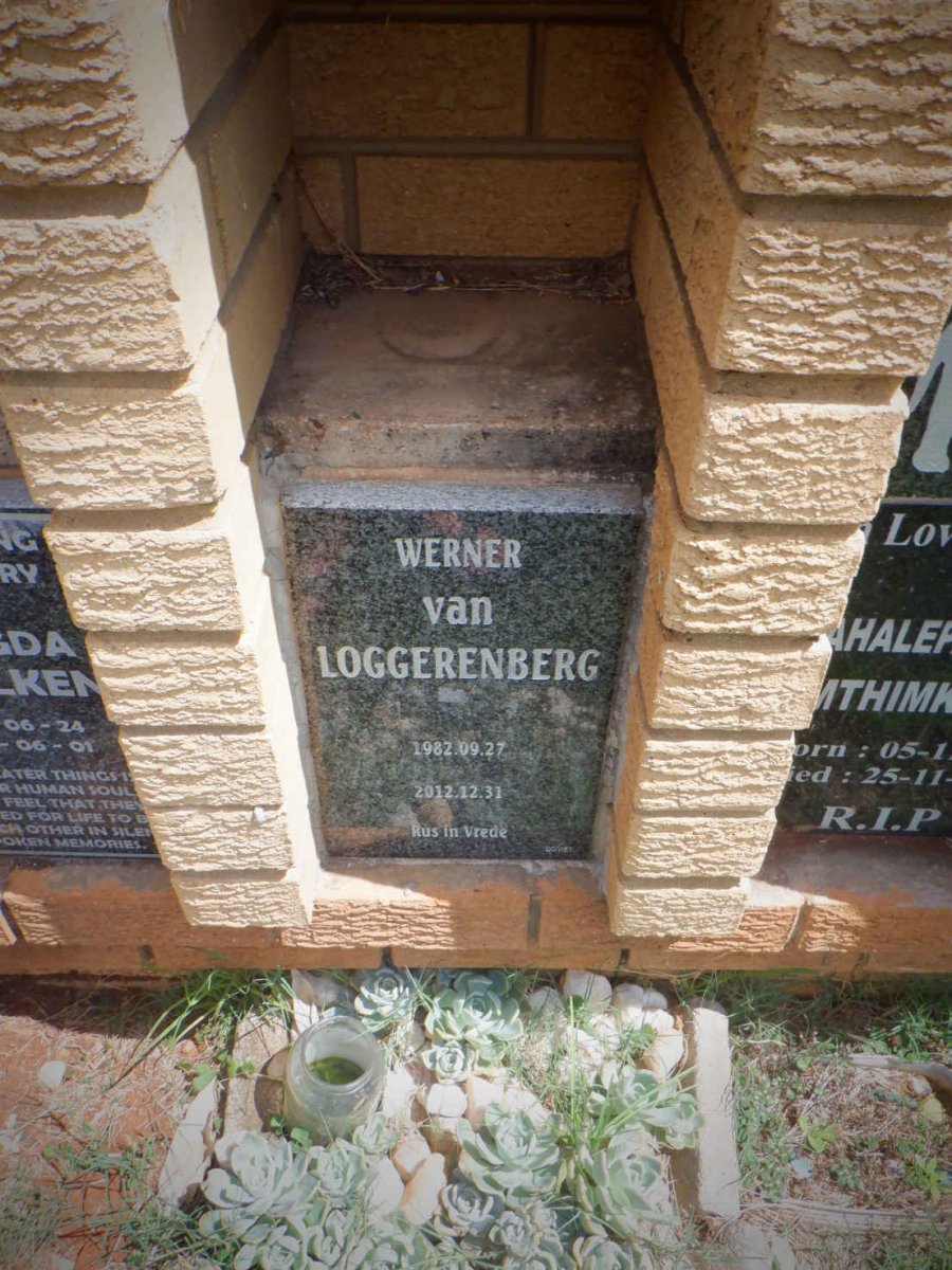 LOGGERENBERG Werner, van 1982-2012 