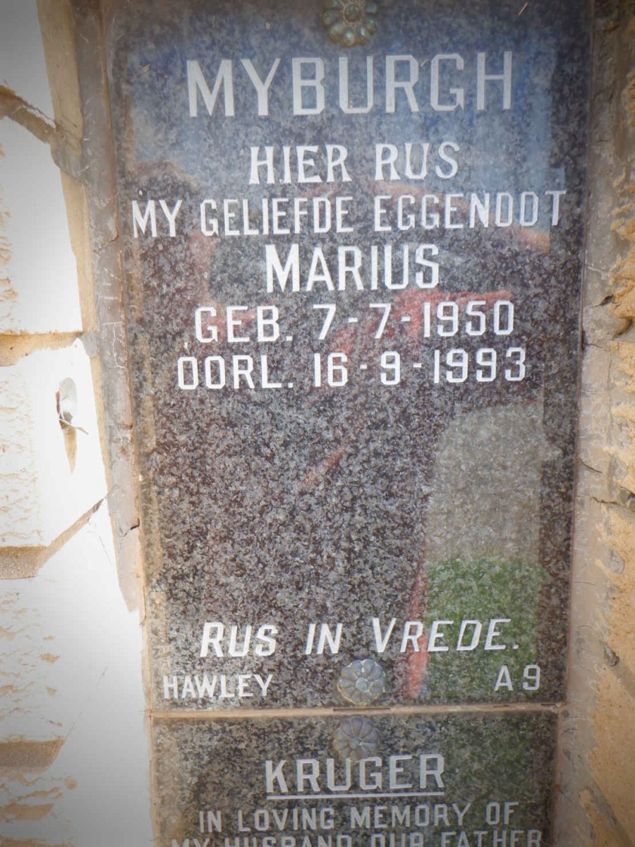 MYBURGH Marius 1950-1993 