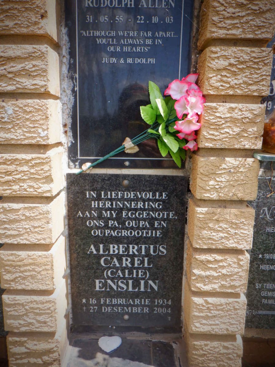 ENSLIN Albertus Carel 1934-2004 