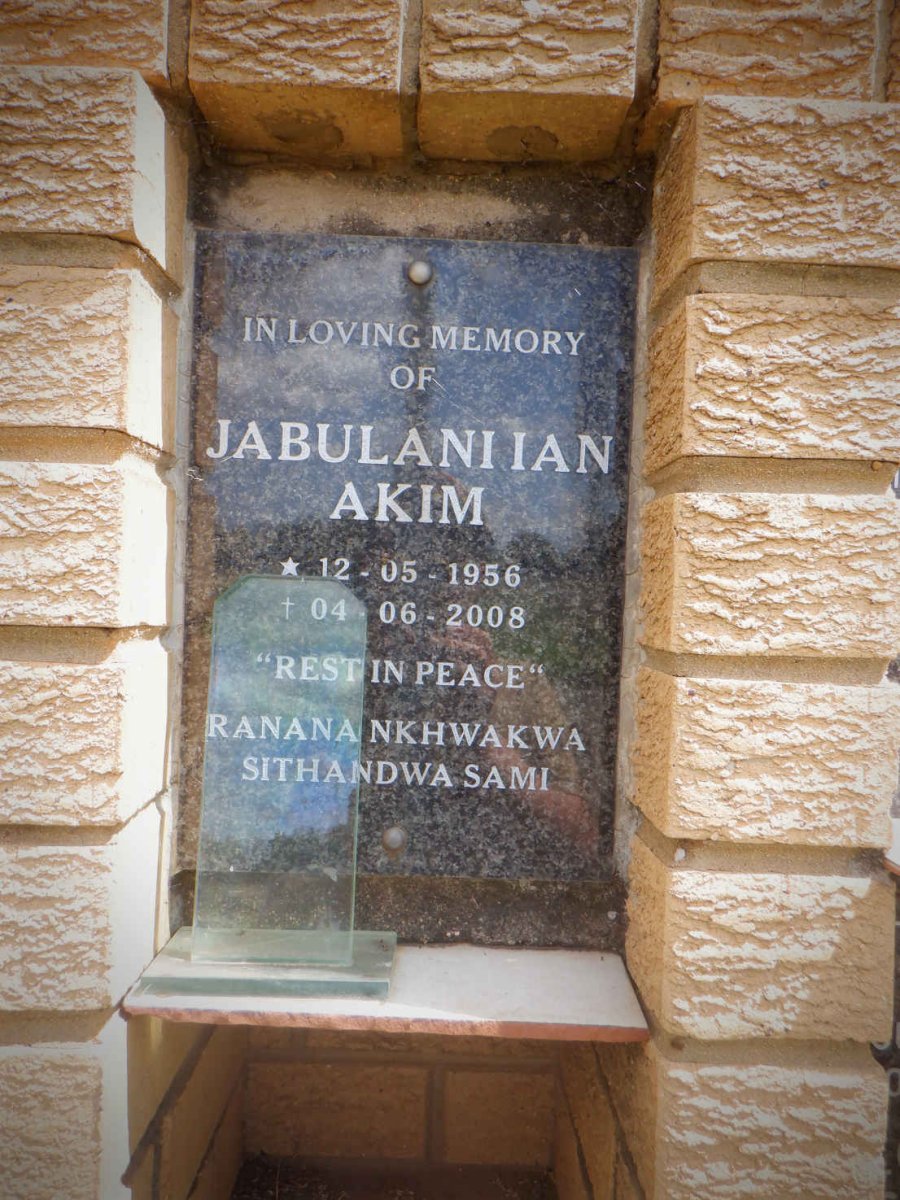 AKIM Jabulani Ian 1956-2008 