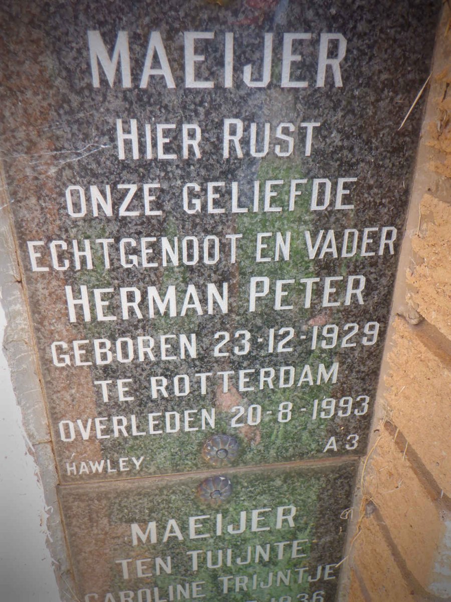 MAEIJER Herman Peter 1929-1993 