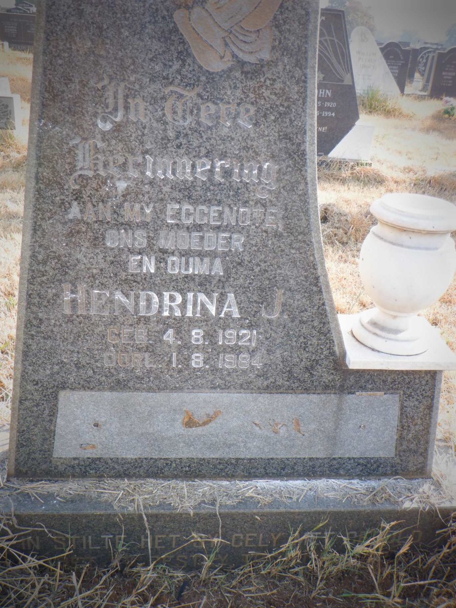 ? Hendrina J. 1921-1984