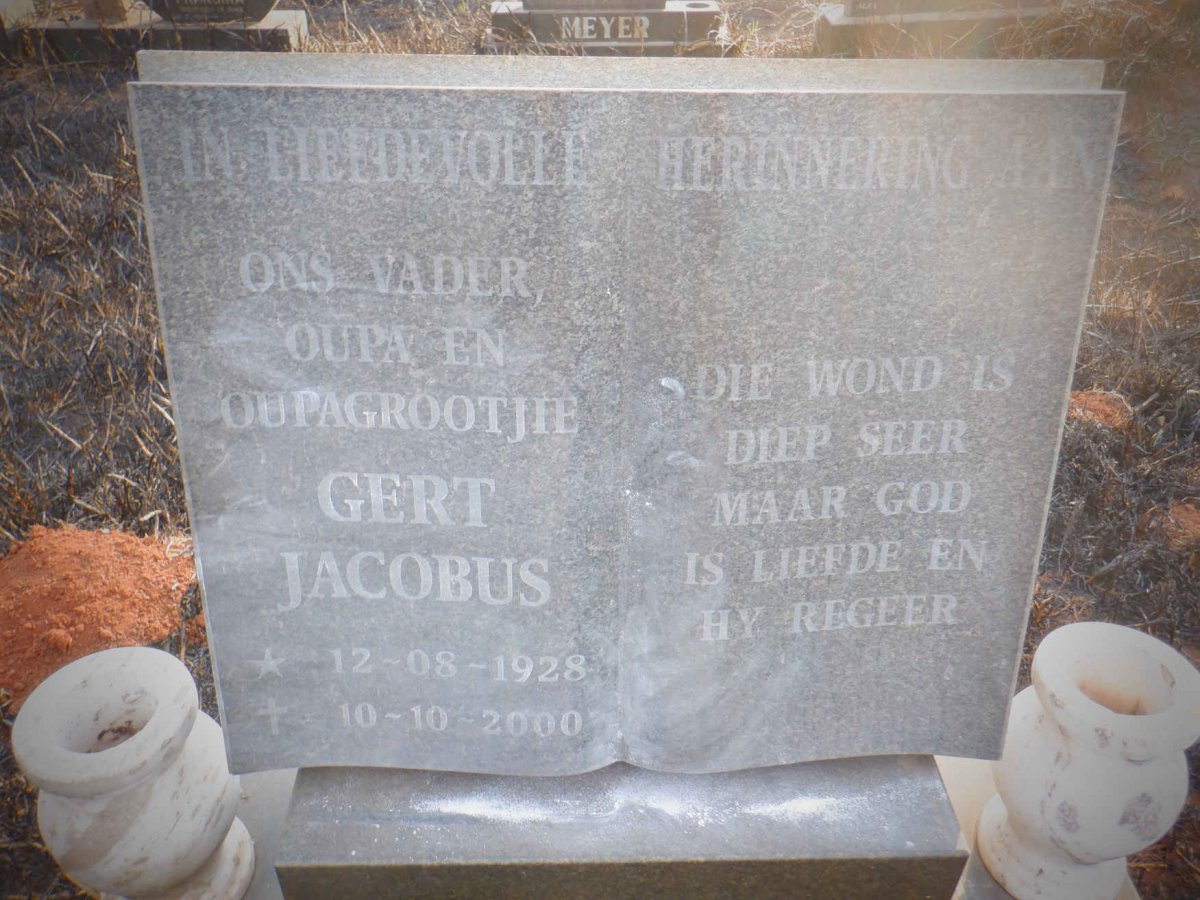 ? Gert Jacobus 1928-2000