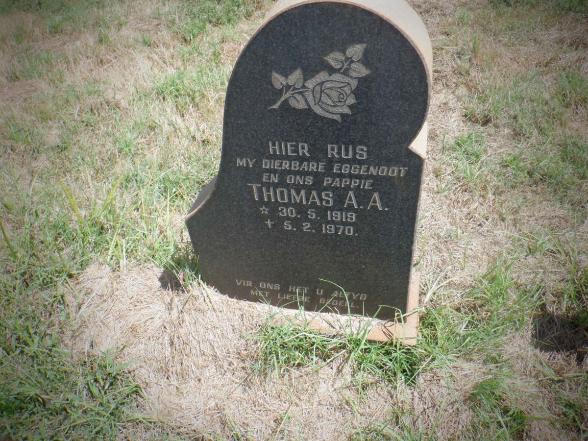 ? Thomas A.A. 1918-1970