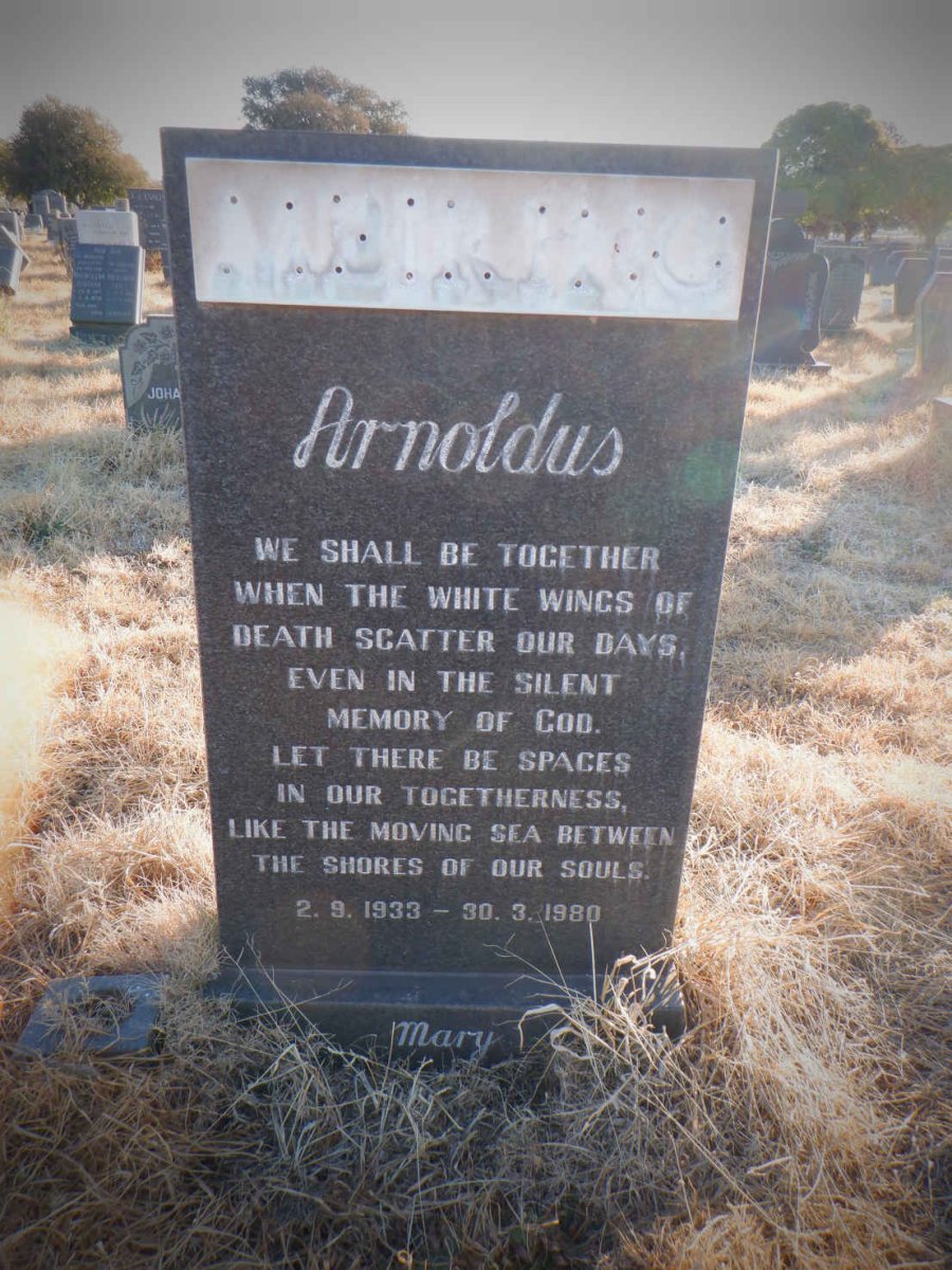 MEIRING Arnoldus 1933-1980