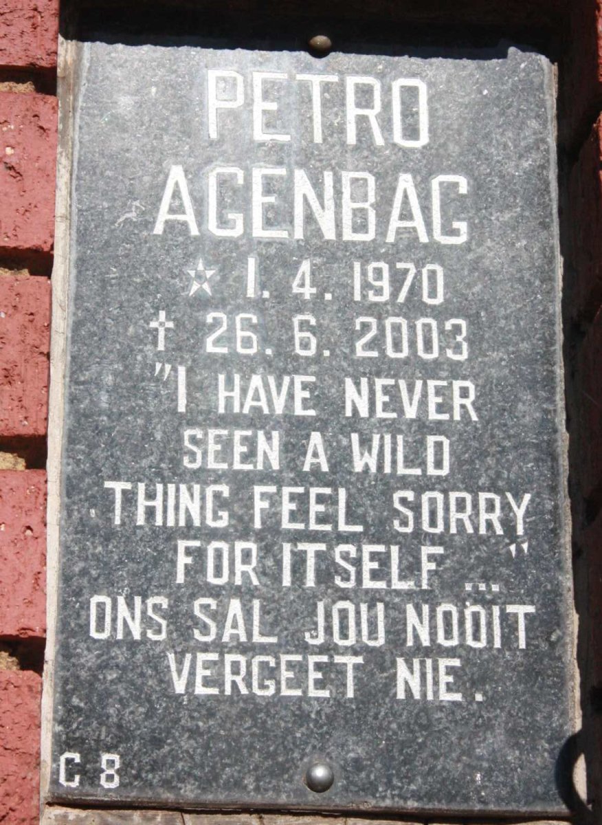 AGENBAG Petro 1970-2003