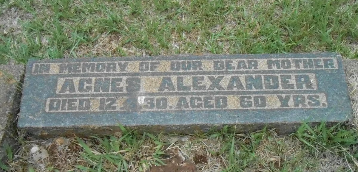 ALEXANDER Agnes -1930
