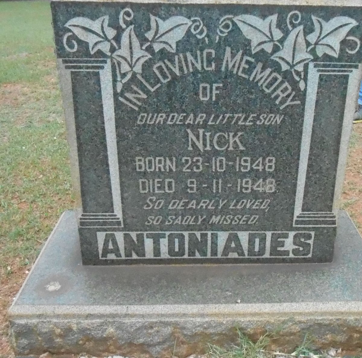ANTONIADES Nick 1948-1948