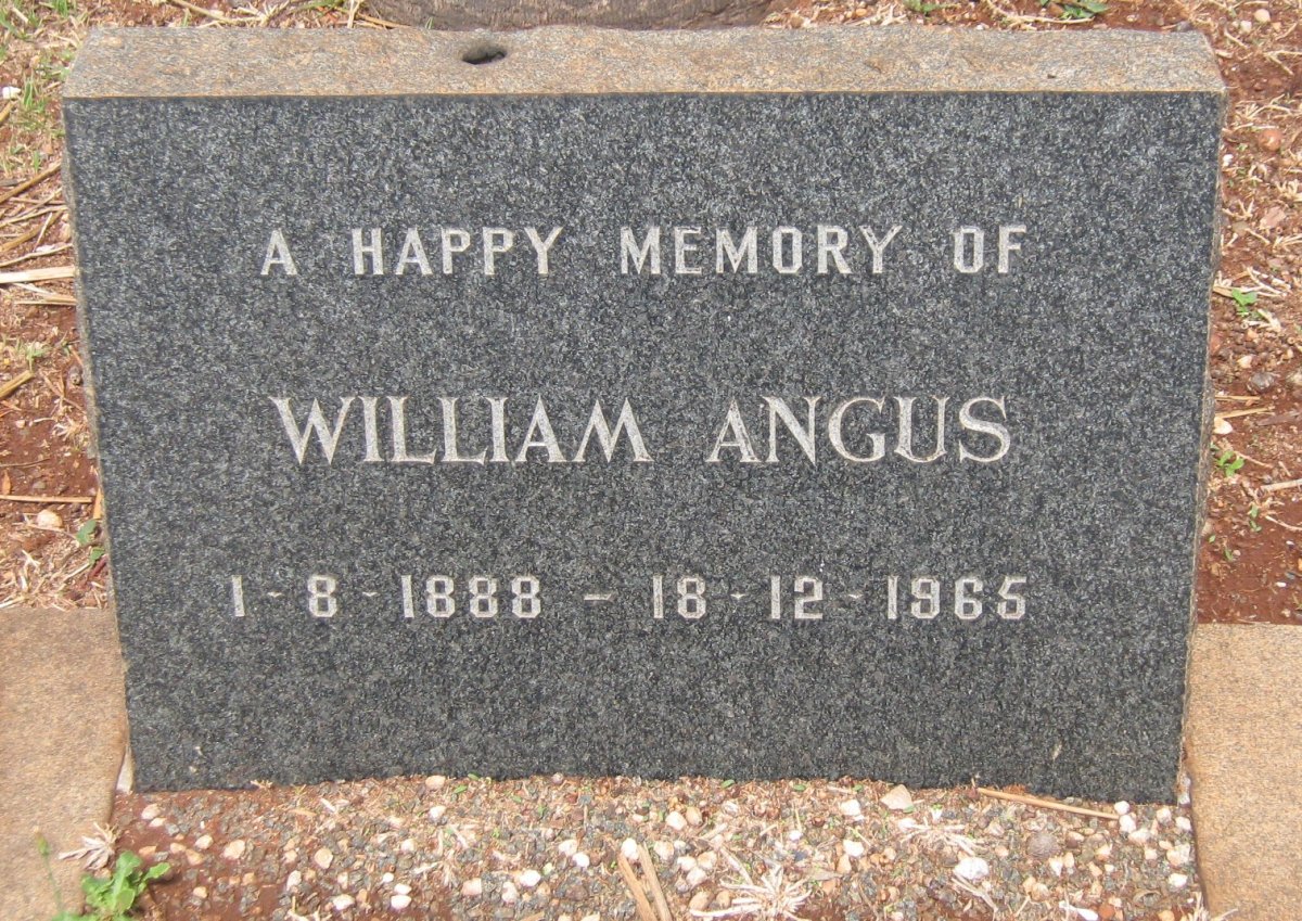 ANGUS William 1888-1965