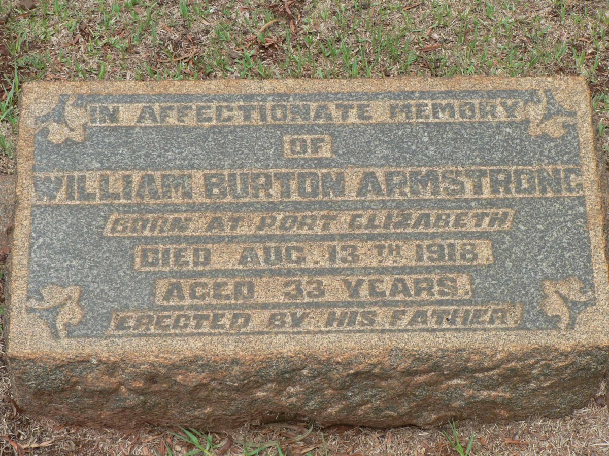 ARMSTRONG William Burton -1918