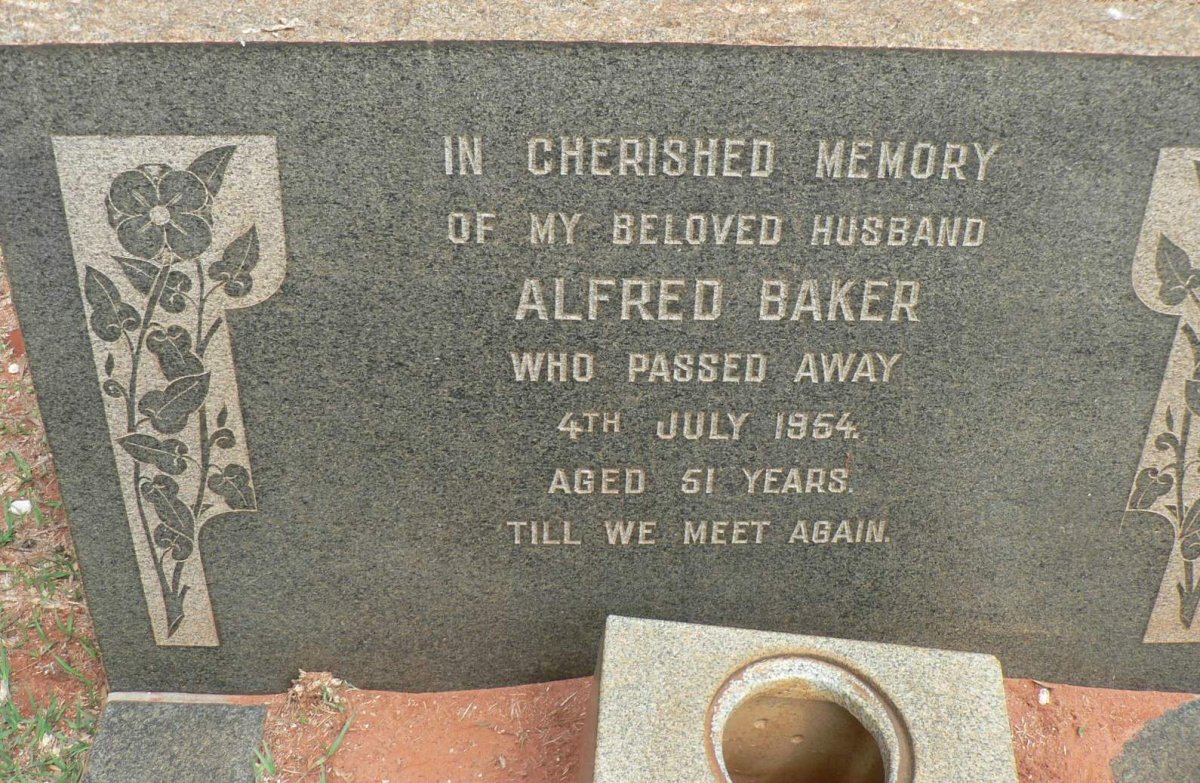BAKER Alfred -1954