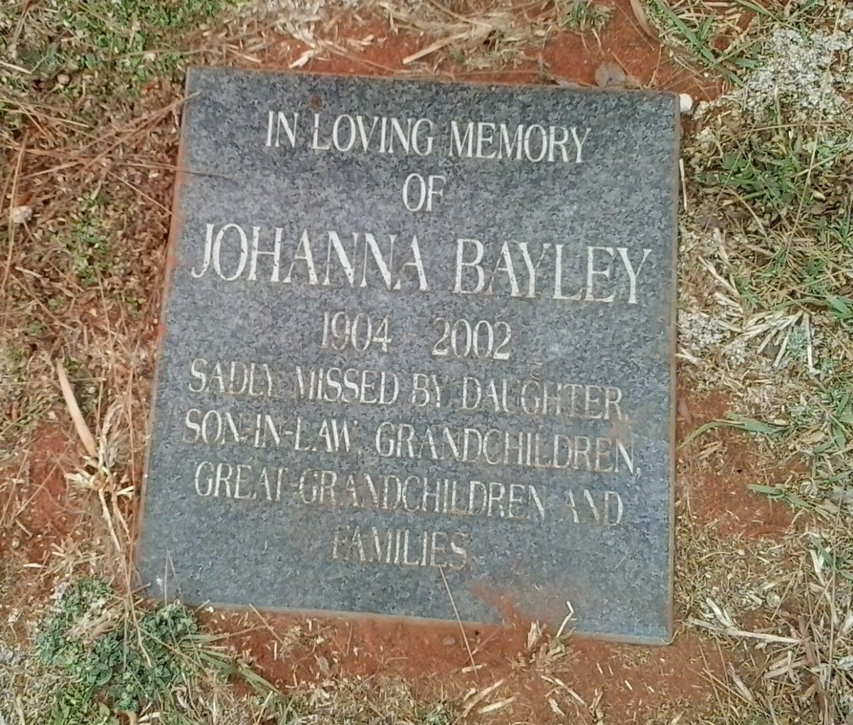 BAYLEY Johanna 1904-2002