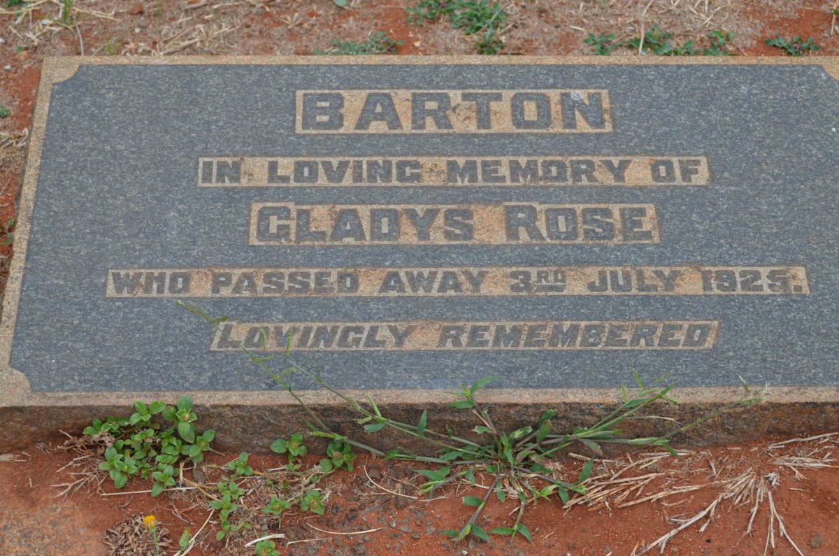 BARTON Gladys Rose -1925