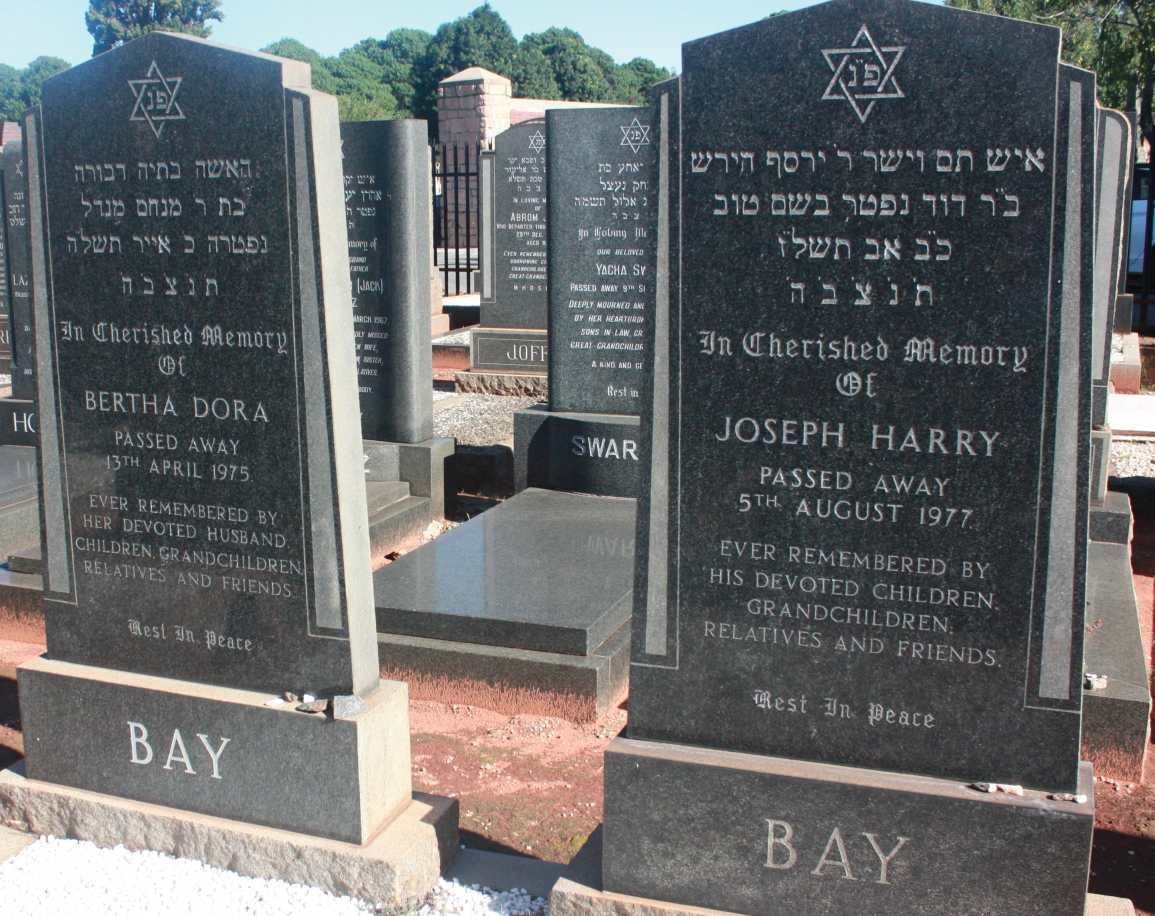 BAY Joseph Harry -1977 &amp; Bertha Dora -1975