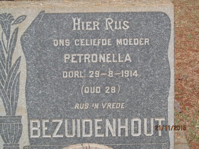 BEZUIDENHOUT Petronella -1914
