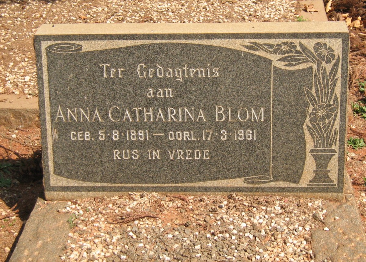 BLOM Anna Catharina 1891-1961