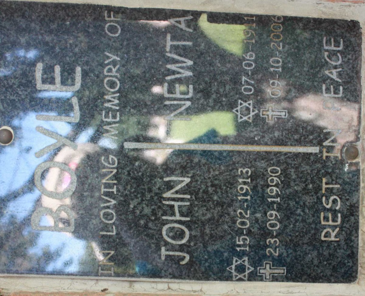 BOYLE John 1913-1990 &amp; Newta 1911-2006