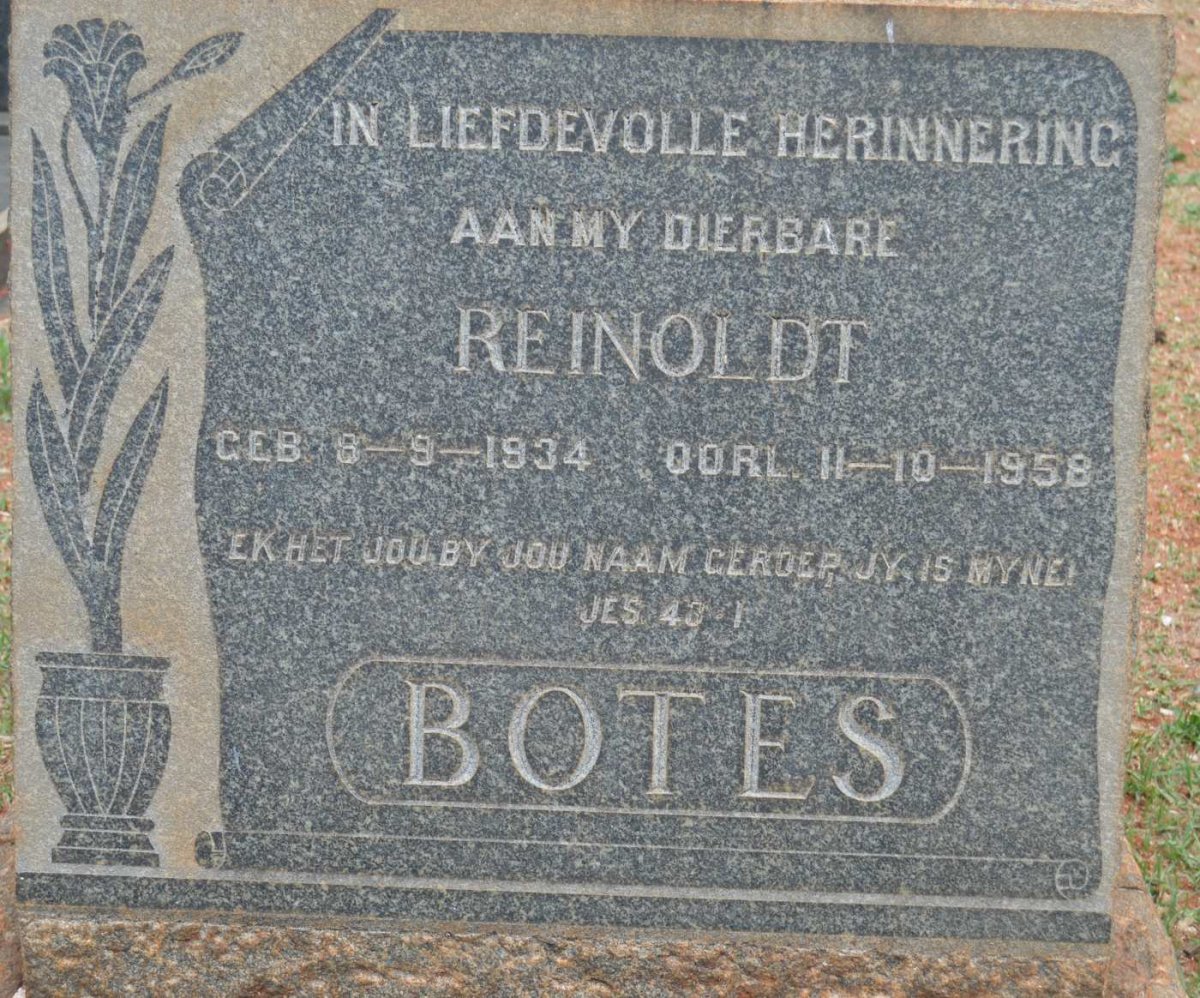 BOTES Reinoldt 1934-1958