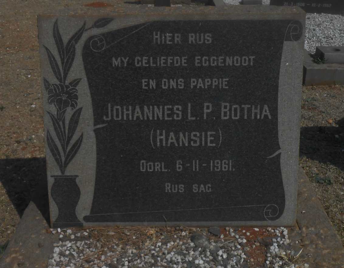 BOTHA Johannes L.P. -1961