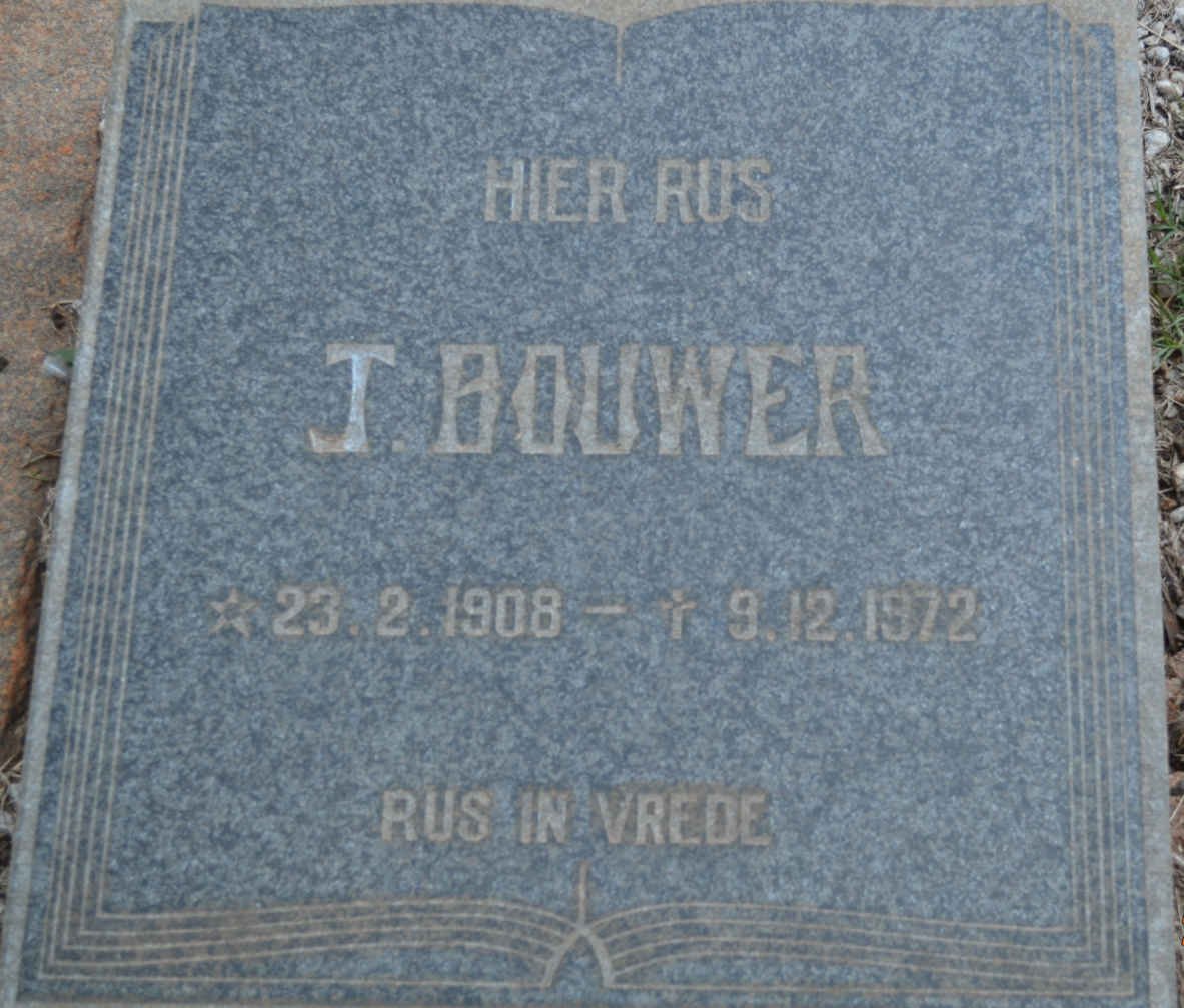 BOUWER J. 1908-1972
