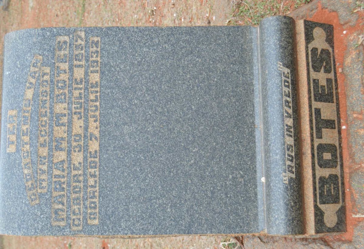 BOTES Maria M.M. 1857-1932